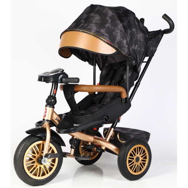 Велосипед 3-х кол. 8066 / 380-29 BestTrike "Perfetto" (1) поворотне сидіння, колеса гумові безкамерні, кошик, фара музична, USB, Bluetooth