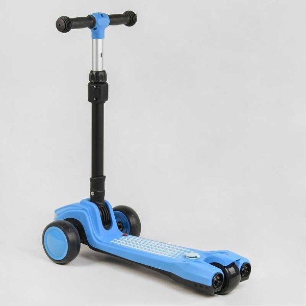 Самокат трехколесный LT-10635 Best Scooter с парогенератором (6) складной руль, ЗВУК МАШИНЫ, ДЫМ, СВЕТ, пластмассовый, колеса PU 120х35мм, в коробке