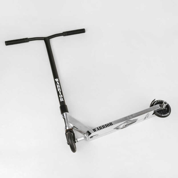 Самокат трюковый Т-30401 Best Scooter (4) "Warrior", HIC-система, ПЕГИ, алюминиевый диск и дека, колёса PU, d=120мм, ширина руля 58 см