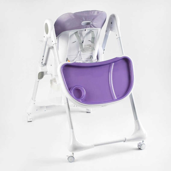 Стільчик для годування Joy K-60290 (1) мягкий чохол ПВХ, 4 колеса, з’ємний столик, кошик, в коробці