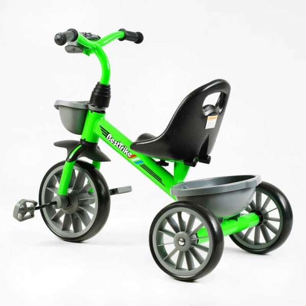 Велосипед 3-х колісний BS-14640 "Best Trike" (1) колеса EVA переднє 12’’, заднє 10’’, сталева рама, фара з музикою та світлом, 2 кошики