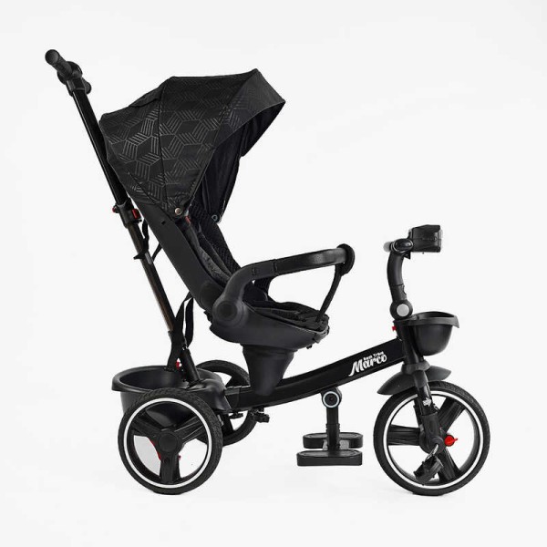 Велосипед 9155/704-15 BestTrike "Marco" поворотне сидіння, складне кермо, колеса з прогумованим PU, кошик, телескопічна ручка, фара музична