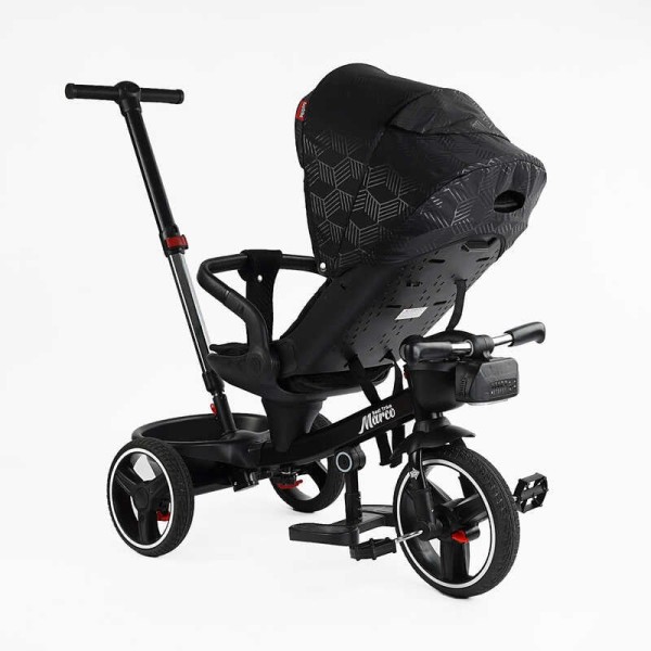 Велосипед 9155/704-15 BestTrike "Marco" поворотне сидіння, складне кермо, колеса з прогумованим PU, кошик, телескопічна ручка, фара музична