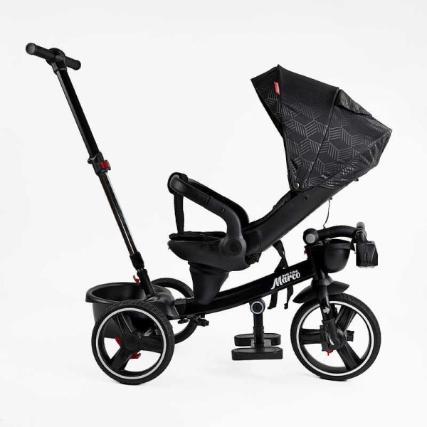 Велосипед 9155/704-15 BestTrike "Marco" поворотне сидіння, складне кермо, колеса з прогумованим PU, кошик, телескопічна ручка, фара музична
