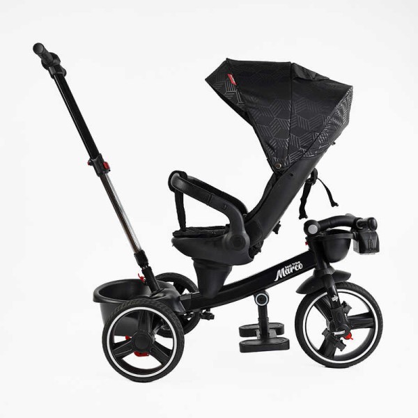 Велосипед 9155/704-15 BestTrike "Marco" поворотне сидіння, складне кермо, колеса з прогумованим PU, кошик, телескопічна ручка, фара музична