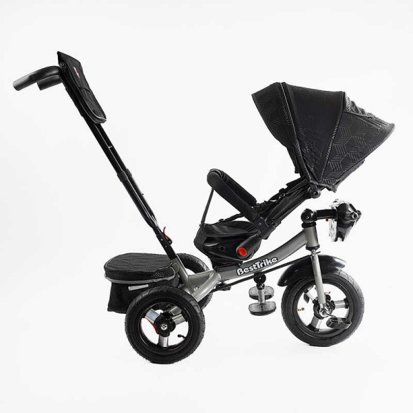 Велосипед 6088 F – 695-12 Best Trike ПОВОРОТНЕ СИДІННЯ, СКЛАДНЕ КЕРМО, ФАРА МУЗИЧНА З USB,Bluetooth НАДУВНІ КОЛЕСА, ПУЛЬТ ВКЛЮЧЕННЯ СВІТЛА І ЗВУКУ