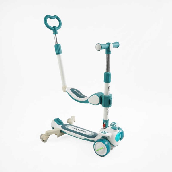 Самокат 5в1 "Skyper" RT-12615 (6) колеса PU125х40мм зі світлом, укр озвучування та підсвічування платформи, з ДОП. КОЛЕСАМИ, захисний бампер, в коробці