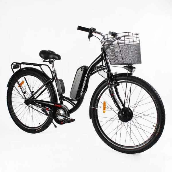 Електровелосипед Corso HARMONY 28" HR-28715, 350W, 36V 10Ah, сталева рама, з кошиком