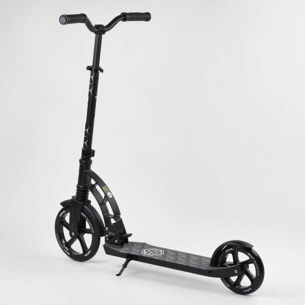 Самокат двухколесный "Best Scooter" 37681 (2) колеса PU, d переднего колеса - 230мм, d заднего колеса - 180мм, 1 амортизатор, в коробке